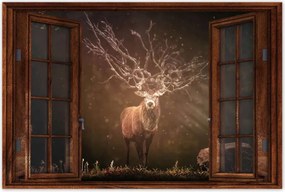 Poszter 60x40 Szarvas felszarvazott