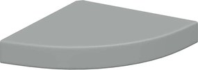 vidaXL szürke MDF lebegő sarokpolc 25 x 25 x 3,8 cm