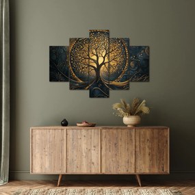 Kép – Arany aurájú fa (150x105 cm)