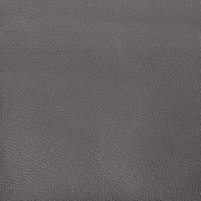 2 személyes szürke műbőr Chesterfield kanapé
