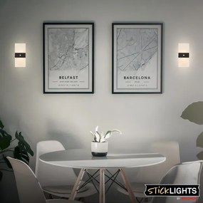 Briloner 3888015 - AURA LED újratölthető fali lámpa érzékelővel 2,5W/5V 1800 mAh fekete