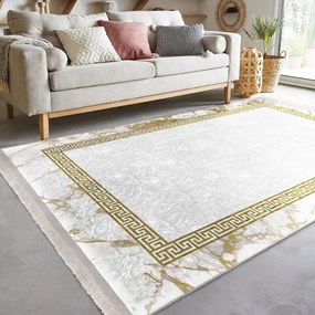 Fehér-aranyszínű szőnyeg 80x150 cm – Mila Home