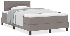 Boxspring ágy matraccal Taupe 120x190 cm szövet