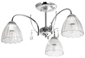 Venti Csillár rúdon 3xE27/60W/230V fényes króm VE0266