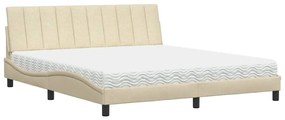 ágy matraccal Hanko krém 180x200 cm szövet