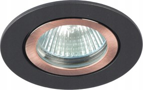 Hermetikus Lámpatest Kerek GU10 Fekete Réz IP65 Fekete Réz