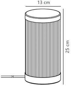 Nordlux - Kültéri asztali lámpa COUPAR 1xE27/25W/230V IP54 fehér