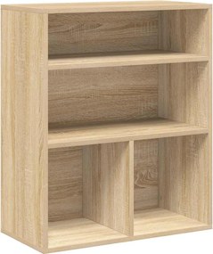 vidaXL könyvszekrény sonoma színű 60x30x71,5 cm szerelt fa