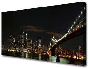 Vászonkép falra Bridge City Architecture 100x50 cm