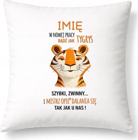 Búcsúajándék párna, fehér