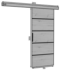 Tolóajtó 96 cm. 1089760