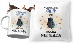 Fülöp párna ajándék bögre szett fényképes nyomtatással