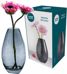 Üveg virágváza sötétkék 25,5 cm