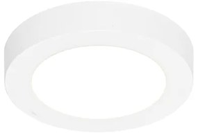 6 darabos süllyesztett vagy felületre szerelhető spotlámpa szett fehér 14 cm LED-del, 3 lépéses Dim to Warm funkcióval és Dip Switch-el - Trans