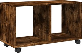 vidaXL füstös tölgy színű szerelt fa görgős szekrény 72 x 33 x 42,5 cm