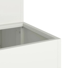 Kertvirágcserép 2-szintes 100x60x45 cm Fehér Acél