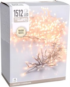 LED kültéri karácsonyi fényfüzér 1512xLED/230V/8 üzemmód 14 m IP44 meleg fehér