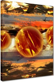 Vászonkép 30x40 Kíváncsi narancssárga gömbök