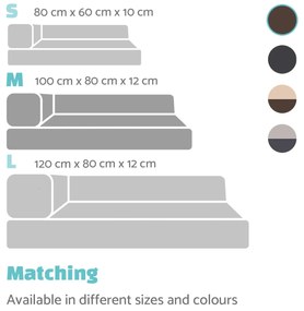 Odin, kutyafekhely, alátét, mosható, ortopéd, csúszásgátló, légáteresztő, memóriahab, M méret (100 x 12 x 80 cm)