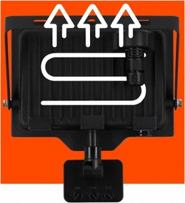 LED kültéri reflektor érzékelővel LED/50W/230V 4500K IP65 fekete