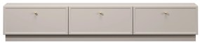 Lorini TV szekrény 200 cm - kasmír / arany fogantyúk