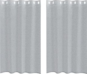 vidaXL Voile Függöny 2 pcs Sötétszürke 175 x 140 cm Poliészter