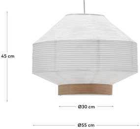 Fehér lámpabúra ø 55 cm Hila – Kave Home