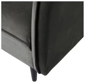 Sötétszürke bársony kanapé 203 cm Juli – Ropez