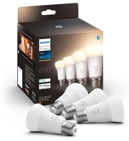KÉSZLET 4x LED Dimmelhető izzó Philips Hue WHITE A60 E27/9W/230V 2700K 871951431914100