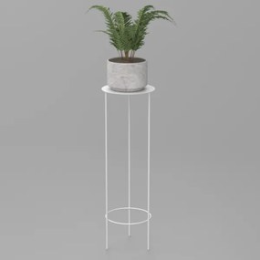 Virágállvány 100x32 cm, fehér