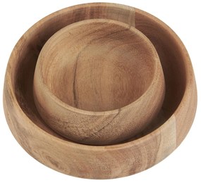 2 darab akácfa tál szett ACACIA WOOD