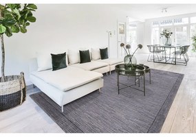 Sötétszürke gyapjú szőnyeg 200x300 cm Linea – Agnella
