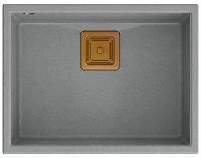 gránit mosogató DAVID 50 Grey Metallic