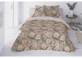 Rose pamut és len keverékből készült ágyneműhuzat, 160 x 200 cm, 2 db 70 x 80 cm