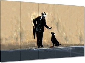 Vászonkép 100x70 Banksy Jó kutya Kutya
