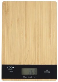 COOK elektronikus konyhai mérleg bambuszból 5 kg