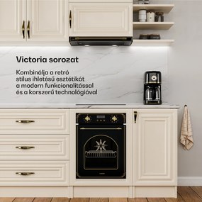 Klarstein Victoria kihúzható páraelszívó, elegáns, retro stílusú, időtlen EEC A++ 60cm, 358,54 m³/h