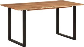 vidaXL tömör akácfa étkezőasztal 154x80x76 cm