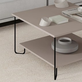 Szürke dohányzóasztal 80x80 cm Tonka – Marckeric