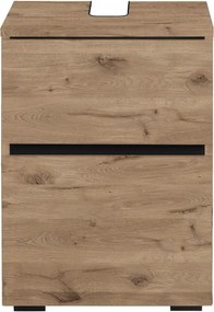 Natúr színű mosdó alatti szekrény tölgyfa dekorral 40x55 cm Wisla – Støraa