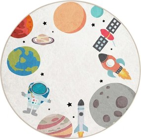 Mosható gyerek játszószőnyeg ø120 cm Space Trip – Mila Home
