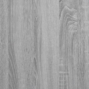 2 db szürke sonoma színű szerelt fa fali polc 50 x 12 x 50 cm