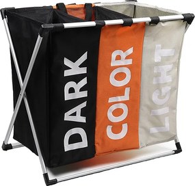 Hármas szennyestartó szennyestartó kosár háromszínű