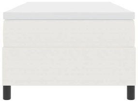 Box Spring Ágy Matrac Cream 100x200 cm Kordbársony