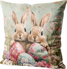 Húsvéti Párnahuzat Velúr Dekoratív Párnahuzat 40X40 Húsvét 0401