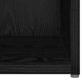 TV Szekrény Szett 6 pcs Fekete tölgy 37 x 35 x 72 cm Faanyag