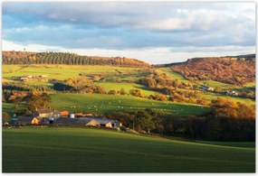 Poszterek 185x125 Hegyi völgy