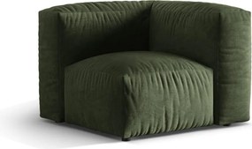 Zöld bársony kanapé modul (variálható sarok) Martina – Micadoni