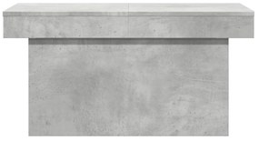betonszürke szerelt fa dohányzóasztal 100 x 55 x 40 cm