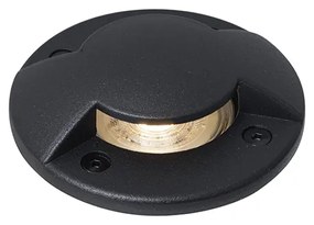 Modern fekete talajba süllyeszthető spotlámpa GU10 50mm 2-fényhatás IP65 - Cellar